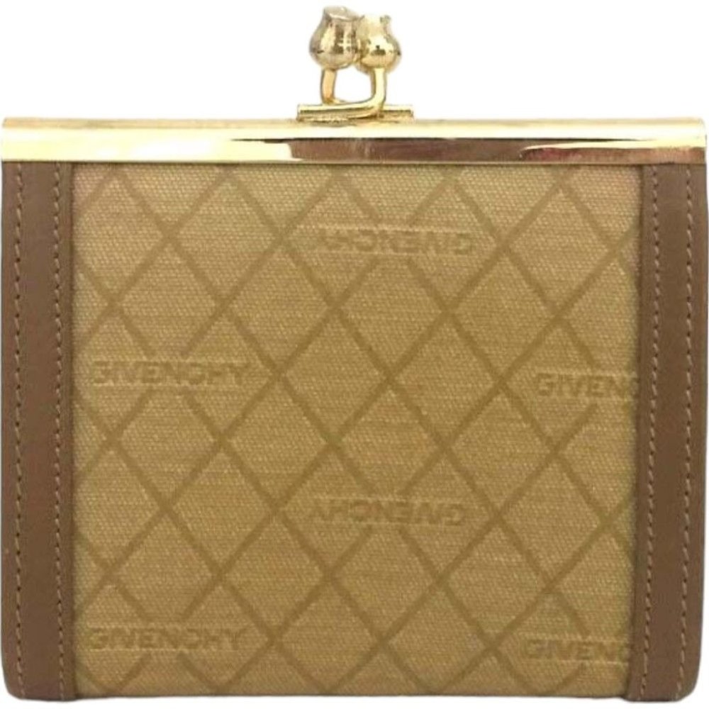 324139T Givenchy Wallet Coin Case Frame Beige PVC